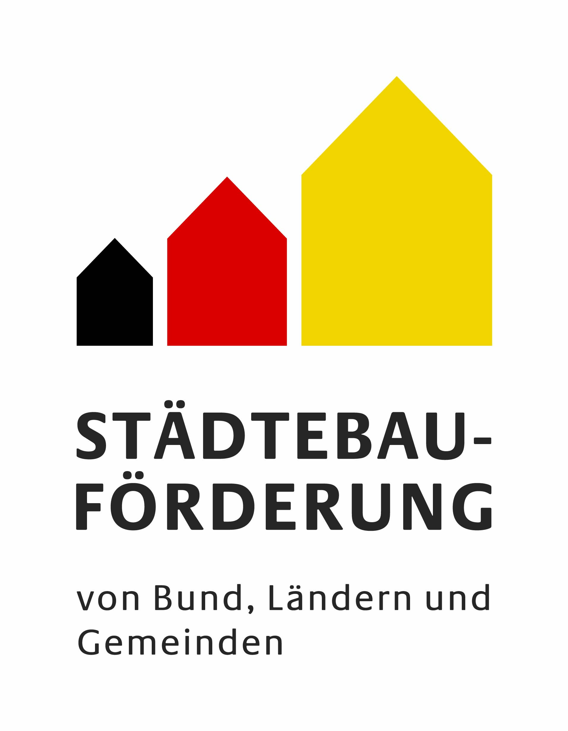 Logo der Städtebauförderung von Bund, Ländern und Gemeinden.