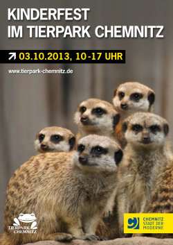 Plakat  zum Kinderfest im Tierpark Chemnitz