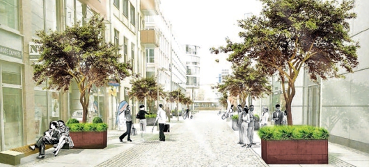 So einladend könnte die Innere Klosterstraße schon bald aussehen / Quelle: Planungsbüro sLandArt