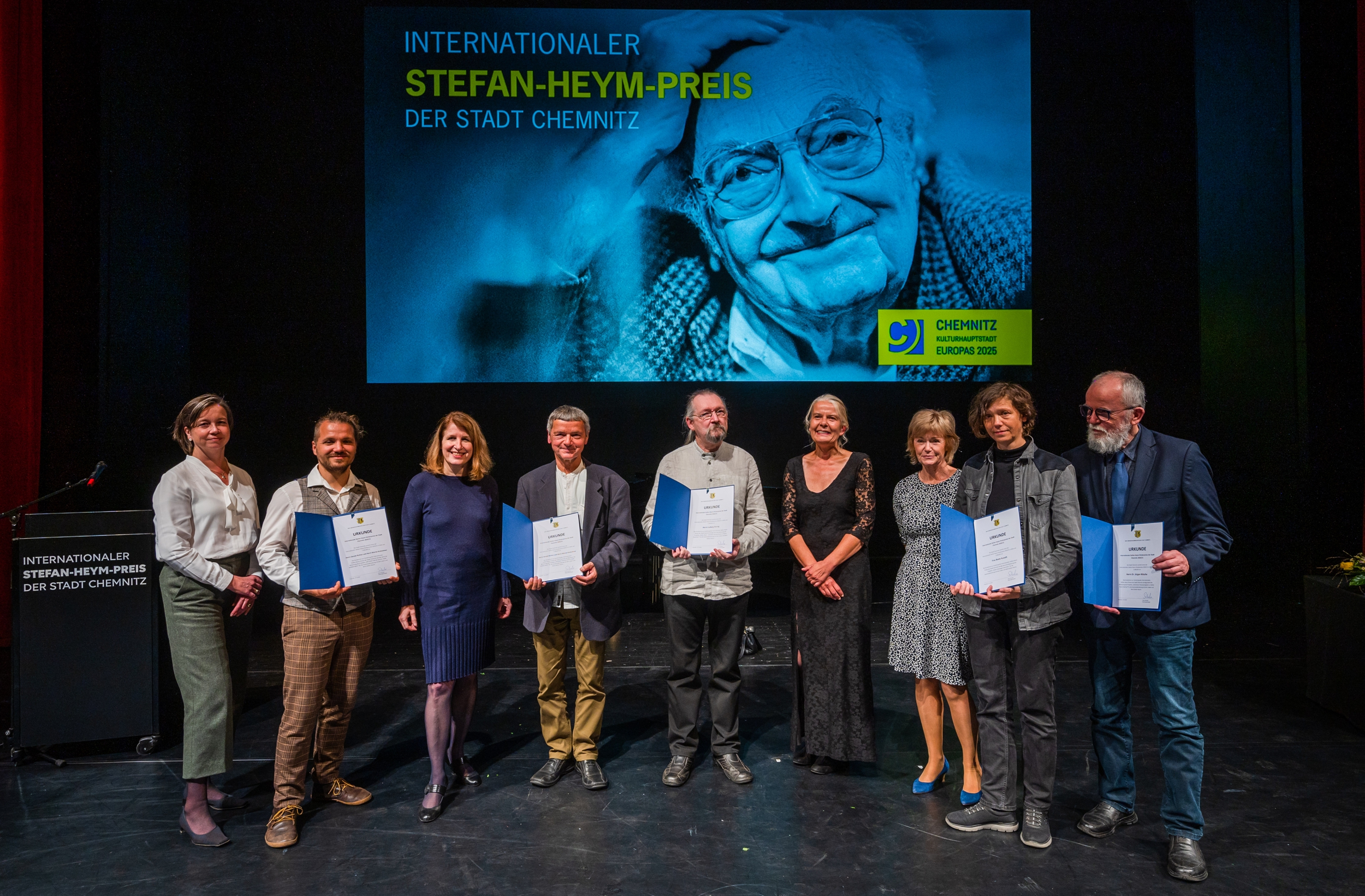Die Preisträger der Stefan-Heym-Förderpreise der Stadt Chemnitz