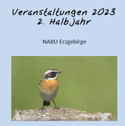 Veranstaltungsprogramm des NABU Erzgebirge