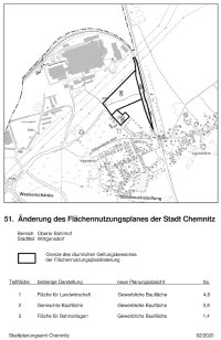 Frühzeitige Beteiligung der Öffentlichkeit zur 51. Änderung des Flächennutzungsplanes der Stadt Chemnitz