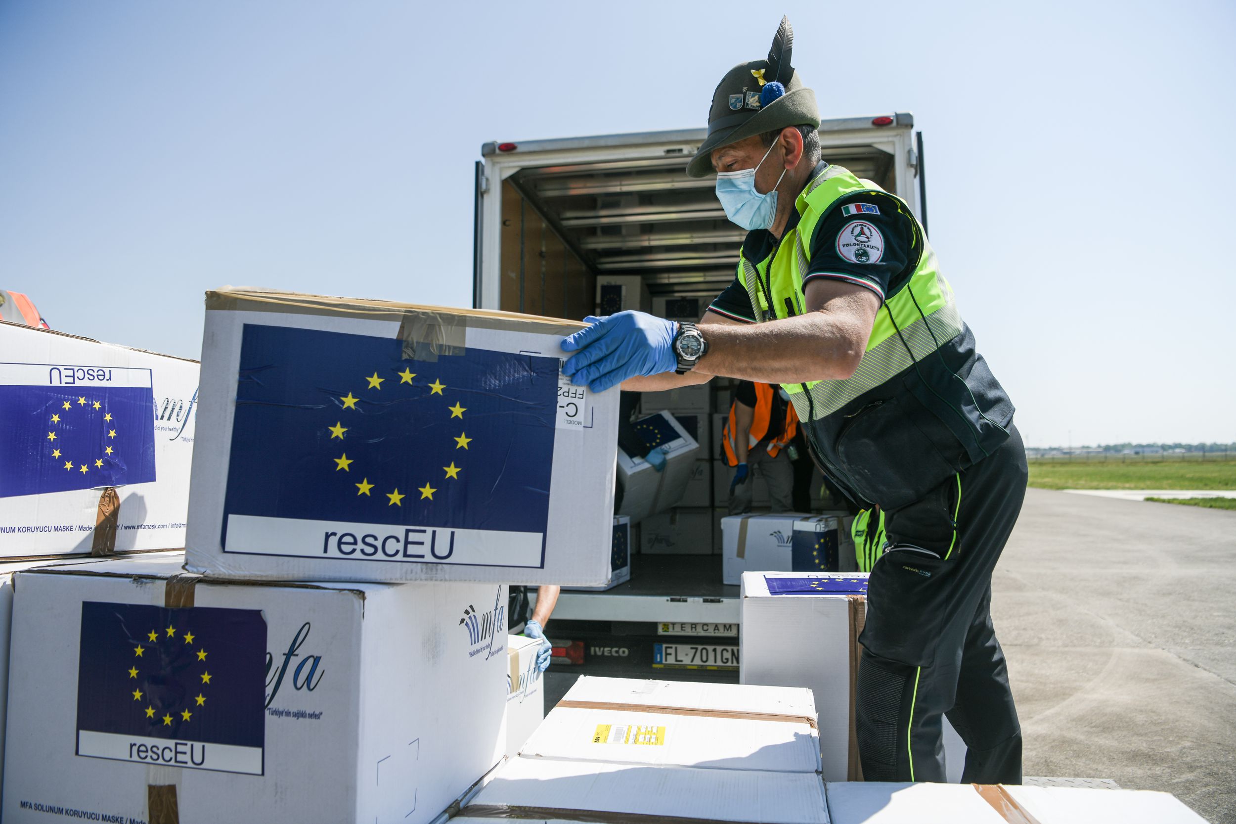 The “rescEU” system helps countries to combat natural disasters