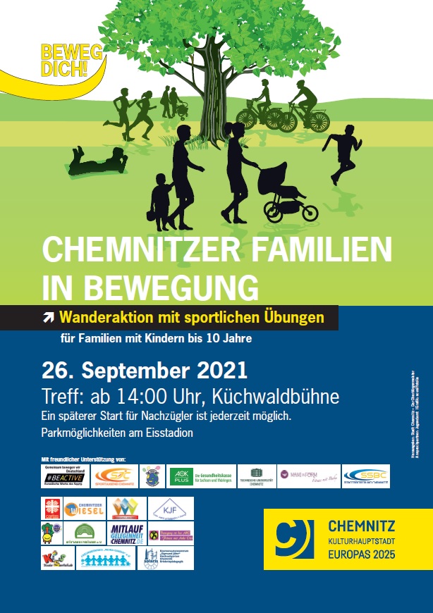 Plakat Chemnitzer Familien in Bewegung