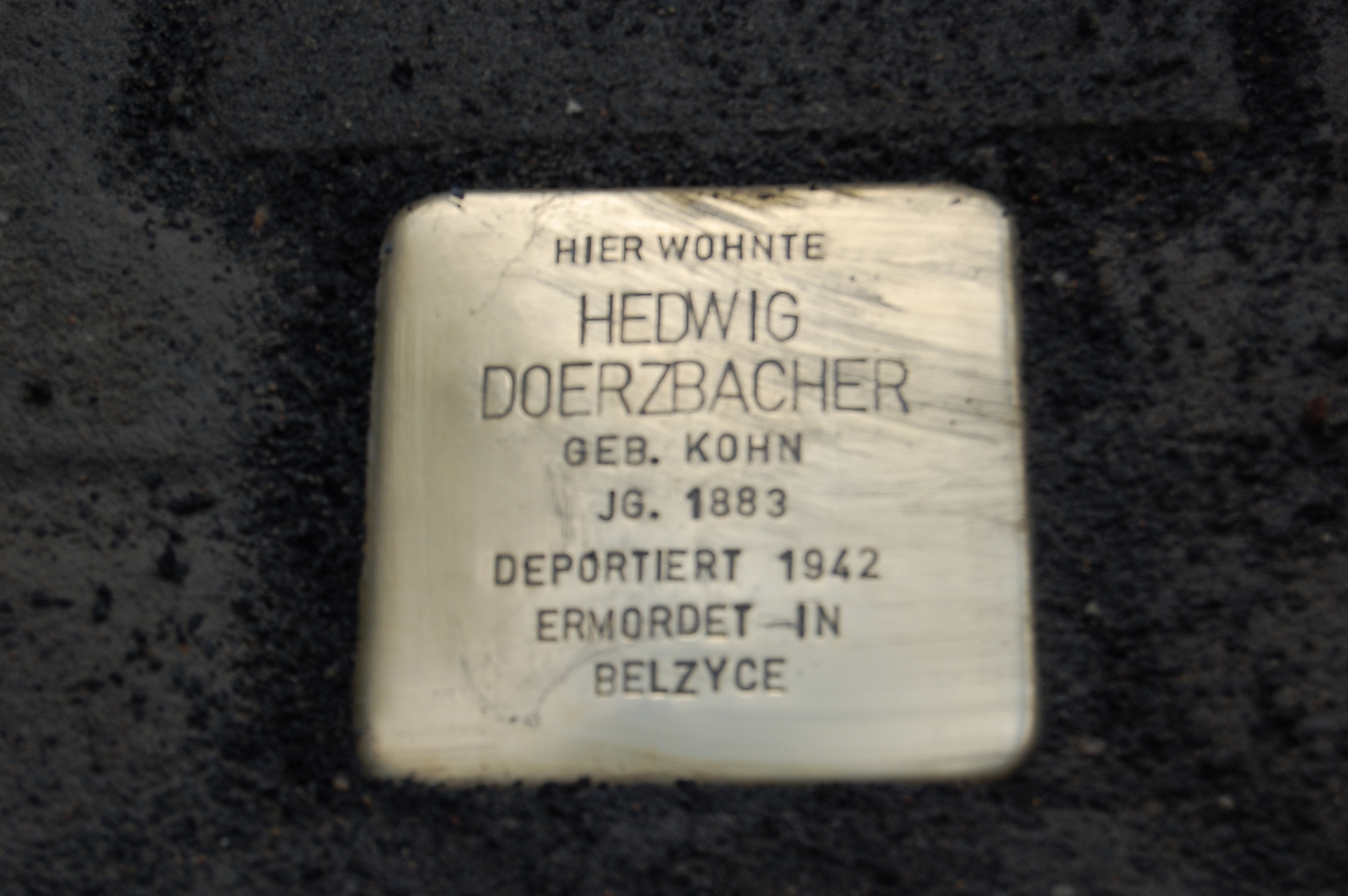 Stolperstein für Hedwig Doerzbacher