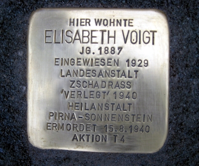 Stolpersteine Elisabeth Voigt