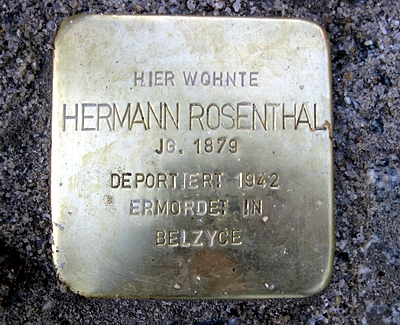 Stolperstein für Hermann Rosenthal