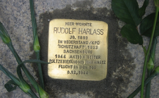Stolperstein Rudolf Harlass
