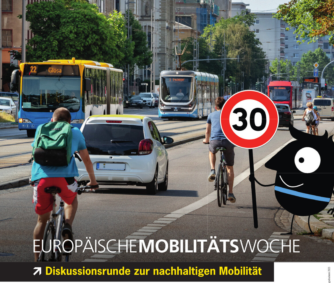 Plakat zur Diskussion nachhaltige Mobilität
